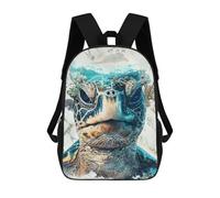 sinyumoney The Turtles World Zaino Scolastico Per Bambini, Borsa Scolastica Stampata in 3D Per Ragazzi, Studenti Delle Scuole Elementari E Medie 17inch