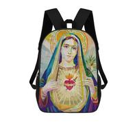 sinyumoney The Virgin Mary Zaino Scolastico Per Bambini Stampato in 3D Per Bambini, Zaini Da Viaggio, Borse Per Libri Per Ragazzi, Studenti Delle Scuole Elementari 17inch