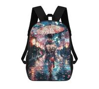 sinyumoney Through The Rain, She Blooms Zaini Per Bambini, Zaino Scolastico Alla Moda, Borsa Scolastica Stampata in 3D Per Ragazzi, Studenti Delle Scuole Elementari E Medie 17inch