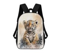 sinyumoney Tiger Watersketch Drawing Zaino Scolastico Per Bambini, Borsa Scolastica Stampata in 3D Per Ragazzi, Studenti Delle Scuole Elementari E Medie 17inch