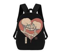 sinyumoney Till Death Do Us Part Zaini Per Bambini, Zaino Scolastico Alla Moda, Borsa Scolastica Stampata in 3D Per Ragazzi, Studenti Delle Scuole Elementari E Medie 17inch