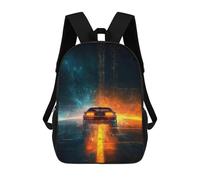 sinyumoney Time Machine Neon Lights Zaino Impermeabile Per Computer, Ideale Per Campeggio, Avventure All'aria Aperta E Viaggi Quotidiani 17inch