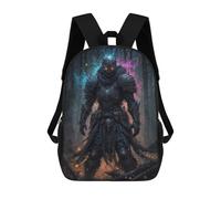 sinyumoney Toxic Ghost Soldier Zaino Scolastico Stampato in 3D, Borse Scolastiche Per Ragazzi E Ragazze, Zaino Per Laptop Per Bambini/studenti/adulti 17inch
