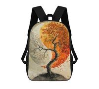 sinyumoney Tree of Life Yin And Yang Zaini Stampati in 3D, Borsa Scolastica Casual Per Bambini, Borsa Scolastica Alla Moda Per Ragazzi, Studenti Delle Scuole Medie 17inch