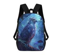 sinyumoney Tropical Majestic Eagle Zaino Scolastico Per Bambini, Stampato in 3D, Borsa Scolastica Alla Moda, Borsa Scolastica Casual Per Ragazzi, Studenti Delle Scuole Elementari E Medie 17inch