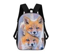 sinyumoney Twins Fox Zaino Per Bambini Borsa Scolastica Per Ragazzi Cartone Animato Stampa 3D Borsa Scolastica Per Studenti Zaino Per Laptop Per Ragazzi E Ragazze 17inch