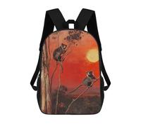 sinyumoney Two Possums at Sunset Zaini Per Bambini, Zaini Scolastici Personalizzati 3D Per Ragazzi E Ragazze, Zaini Scolastici Grandi, Zaini Casual Da Giorno 17inch