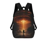 sinyumoney UFO Alien Abduction Zaino Scolastico Per Bambini, Stampato in 3D, Borsa Scolastica Alla Moda, Borsa Scolastica Casual Per Ragazzi, Studenti Delle Scuole Elementari E Medie 17inch