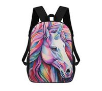sinyumoney Unicorn Close Up Portrait Zaini, Zaino Per Bambini, Borsa Scolastica Per Studenti, Zaini Da Viaggio Stampati in 3D, Zaino Accessorio Moda, Zaini Impermeabili Per Bambini 17inch