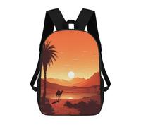 sinyumoney Vast Desert at Sunset Zaino Per La Scuola Stampato in 3D Borsa Scolastica Per Ragazzi E Ragazze Zaino Per Bambini Zaino Da Viaggio 17inch