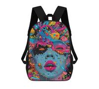 sinyumoney Vibrant Abstract Chaos Zaino Scolastico Zaino Per Bambini Borsa Scolastica Di Grande Capacità Zaino Per Bambini Per La Scuola Zaino 3D Borsa Per Libri Regali Per Bambini 17inch