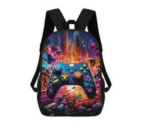 sinyumoney Vibrant Gaming Controller Artwork -124 Zaino in Peluche A Forma Di Cartone Animato, Zaino 3D Per Bambini, Borsa Scolastica, Idea Regalo Di Compleanno Per Ragazzi E Ragazze 17inch