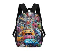 sinyumoney Video Game Controllers A Visual Symphony -2 Zaino Per La Scuola Stampato in 3D Borsa Scolastica Per Ragazzi E Ragazze Zaino Per Bambini Zaino Da Viaggio 17inch