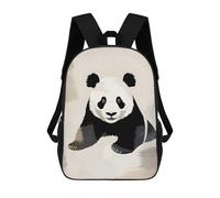 sinyumoney Vintage Cute Panda Illustration Zaino, Borsa Scolastica Stampata in 3D, Borsa Per Il Pranzo Scolastico, Zaino Da Viaggio, Zaino Per Amici, Zaino Scolastico Per Ragazze E Ragazzi 17inch
