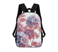 sinyumoney Vintage Hydrangea Flowers Zaino Scolastico Alla Moda Per Studenti, Adatto A Ragazzi E Ragazze, Ideale Per Viaggi All'aperto E Attività Ricreative. 17inch