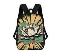 sinyumoney Vivid Lotus Flower Pop Art Zaini Casual Per Bambini, Borse Scolastiche Per Ragazzi E Ragazze, Zaini Per Libri, Zaini 17inch
