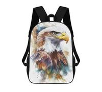 sinyumoney Watercolor Bald Eagle Zaini Casual Per Bambini, Borse Scolastiche Per Ragazzi E Ragazze, Zaini Per Libri, Zaini 17inch