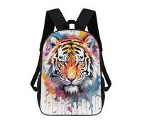 sinyumoney Watercolor Tiger Zaino Per Bambini, Borsa Scolastica Per Ragazzi E Adolescenti, Regalo, Zaino Da Viaggio, Zaino Scolastico, Borsa Per Libri 17inch