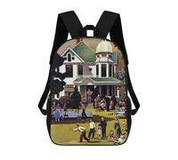 sinyumoney Weekend Fun Zaino Scolastico Per Bambini, Borsa Scolastica Stampata in 3D Per Ragazzi, Studenti Delle Scuole Elementari E Medie 17inch
