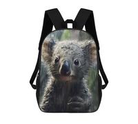 sinyumoney Wet Koala CloseUp Zaini Casual Per Bambini, Borse Scolastiche Per Ragazzi E Ragazze, Zaini Per Libri, Zaini 17inch