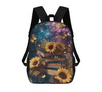 sinyumoney Whale And Butterfly Fantasy-1 - Zaino scolastico stampato 3D, per bambini, alla moda, casual, per ragazzi, studenti delle scuole elementari e del college, Stile: 8., 17"