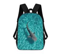 sinyumoney Whale Breaching Ocean Waves at Sunset Zaino scolastico per ragazze e ragazzi, grande capacità, leggero, per bambini e studenti, Whale Shark In Turchese Acqua, 17"