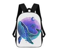 sinyumoney Whale Galaxy Watercolor Zaino Per Bambini, Borsa Scolastica Per Ragazzi E Adolescenti, Regalo, Zaino Da Viaggio, Zaino Scolastico, Borsa Per Libri 17inch