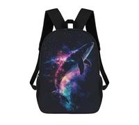 sinyumoney Whale Galaxy Zaino, Zaino Per Bambini, Borsa Scolastica Per Studenti, Zaino Per Libri, Borsa Scolastica Stampata in 3D Per Ragazzi E Ragazze 17inch