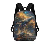 sinyumoney Whale in Cosmic Ocean Zaino Scolastico Borsa Da Lavoro Borsa Per Laptop Resistente Per Campus Attività All'aperto Viaggi Sport 17inch