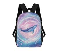 sinyumoney Whale in Pastel Galaxy Zaino Impermeabile Da Viaggio, Borsa Per Computer Per Ragazze Adolescenti, Ragazzi, Donne E Uomini 17inch
