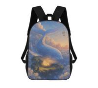 sinyumoney Whale in The Sky with Islands Guarding Glowing Nest Eggs Zaino Scolastico Zaini Scolastici Per Ragazze Zaini Per Ragazzi Con Tasche Borsa Scolastica Alla Moda Zaino Per Bambini 17inch