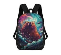 sinyumoney Whale Paradise Underwater Zaini Stampati 3D Per Bambini Zaini Alla Moda E Casual Per Il Giorno Borse Da Viaggio, Zaini All'aperto Per Ragazzi E Ragazze, Stile-21, 17"