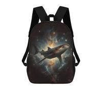 sinyumoney Whale Shark in Galaxy Zaino Per Bambini, Borsa Scolastica Per Ragazzi E Adolescenti, Regalo, Zaino Da Viaggio, Zaino Scolastico, Borsa Per Libri 17inch