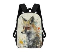 sinyumoney Whimsical Fox Art Zaino Per Ragazzi, Studenti Adolescenti, Zainetti Per Ragazze, Borse Per Bambini, Scuola Elementare, Scuola Media, Borsa Per Libri 17inch