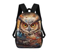 sinyumoney Whimsical Owl Artwork -2 Zaini Stampati in 3D Per Bambini, Zaini Scolastici, Borse Scolastiche, Zaini Alla Moda Per Ragazzi, Studenti Delle Scuole Elementari E Medie 17inch