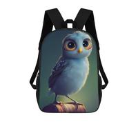 sinyumoney Whimsical Owl Perch Zaini Per Bambini Zaino Scolastico Borsa Scolastica Stampata in 3D Borsa Scolastica Per Ragazzi Studenti Delle Scuole Elementari E Medie 17inch