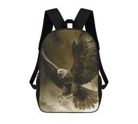 sinyumoney White Cockatoo in Golden Light Zaino Bambino, Zaino Stampato 3D Per Ragazzi E Adolescenti, Majestic Eagle In Flight, 17"