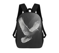 sinyumoney White Dove Zaino Scolastico Per Bambini, Stampato in 3D, Borsa Scolastica Alla Moda, Borsa Scolastica Casual Per Ragazzi, Studenti Delle Scuole Elementari E Medie 17inch
