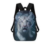 sinyumoney White Tiger Swimming Underwater Zaini Casual Per Bambini, Borse Scolastiche Per Ragazzi E Ragazze, Zaini Per Libri, Zaini 17inch