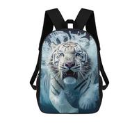 sinyumoney White Tiger Underwater Zaini Per Bambini, Zaini Scolastici Personalizzati 3D Per Ragazzi E Ragazze, Zaini Scolastici Grandi, Zaini Casual Da Giorno 17inch