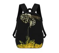 sinyumoney Wild Jaguar - Zaino da scuola con stampa 3D, per bambini, stile casual e alla moda, ideale per viaggi e studi., Stile-6, 17"