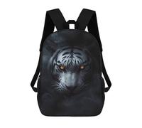 sinyumoney Wild Withe Tiger Halloween Zaino Per Bambini Stampato in 3D Zaino Scolastico Per Bambini Ad Alta Capacità Zaini Da Viaggio Borse Per Libri Zaino Scolastico Per Bambini 17inch