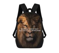 sinyumoney Winner Never Quit Zaini, Zaino Per Bambini, Borsa Scolastica Per Studenti, Zaini Da Viaggio Stampati in 3D, Zaino Accessorio Moda, Zaini Impermeabili Per Bambini 17inch
