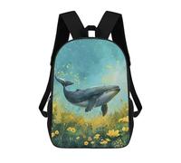 sinyumoney Winter Lynx with Birds-3 Zaino scolastico stampato 3D per bambini, borsa scolastica alla moda e casual per ragazzi, studenti delle scuole elementari e college, Stile-5, 17"