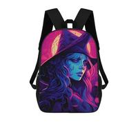 sinyumoney Witch's Enchanted Night Zaini Casual Per Bambini, Borse Scolastiche Per Ragazzi E Ragazze, Zaini Per Libri, Zaini 17inch