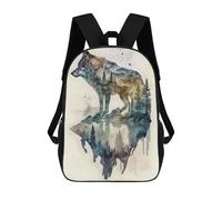 sinyumoney WOLF ABSTRACT Zaino Scolastico Stampato in 3D, Borse Scolastiche Per Ragazzi E Ragazze, Zaino Per Laptop Per Bambini/studenti/adulti 17inch