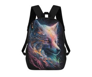 sinyumoney Wolf Enchantment Spells Zaino Scolastico Per Bambini, Borsa Scolastica Stampata in 3D Per Ragazzi, Studenti Delle Scuole Elementari E Medie 17inch