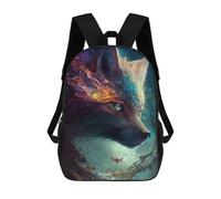sinyumoney Wolf Endearing Zaini Per Bambini, Zaini Scolastici Personalizzati 3D Per Ragazzi E Ragazze, Zaini Scolastici Grandi, Zaini Casual Da Giorno 17inch