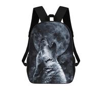 sinyumoney Wolf Howling at Moon Zaino, Borsa Scolastica Stampata in 3D, Borsa Per Il Pranzo Scolastico, Zaino Da Viaggio, Zaino Per Amici, Zaino Scolastico Per Ragazze E Ragazzi 17inch