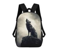 sinyumoney Wolf Howling Zaino Per La Scuola Stampato in 3D Borsa Scolastica Per Ragazzi E Ragazze Zaino Per Bambini Zaino Da Viaggio 17inch